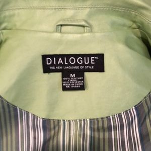 Green leather jacket